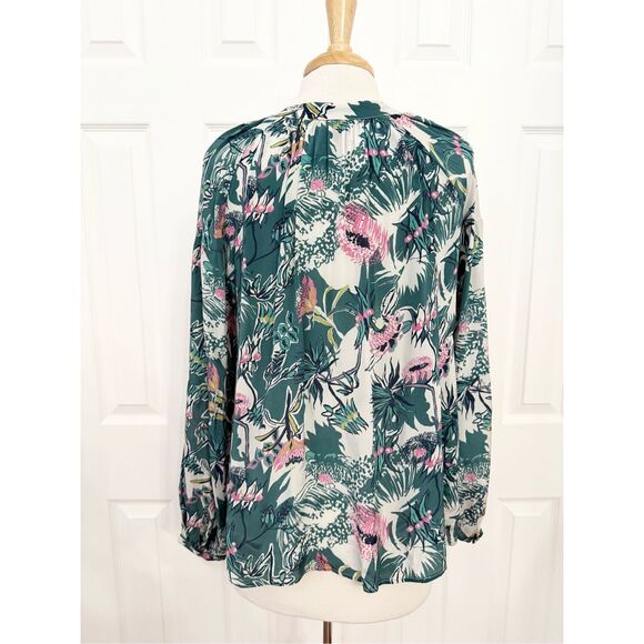 Chufy Womens Nulla Green Floral Ivy Blouse Size XS - Picture 4 of 6